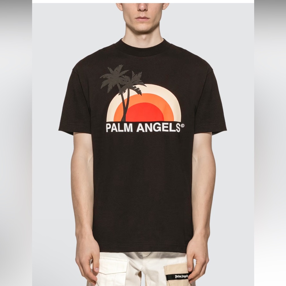 PALM ANGELS
SUNSET TEE - BLACK/MULTI